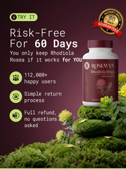 Rhodiola Rosea - Natural Adaptogen Made in UK [400mg]