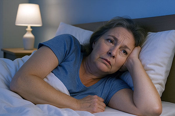 Your mind won't switch off at night — lying awake, thoughts racing, unable to drift off.